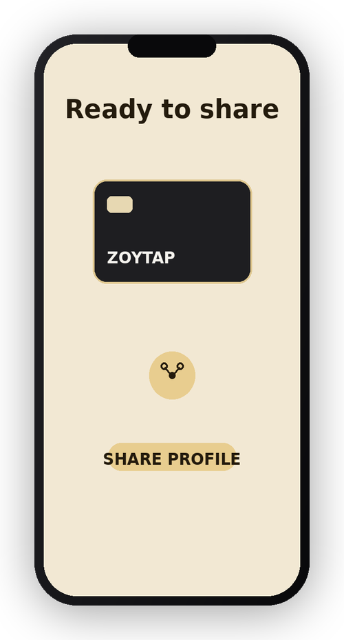 Sharing a ZoyTap card